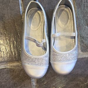 Elegant Silver Kids Dress Shoes